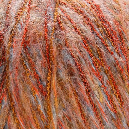 Vlněná pletací příze MarLen hnědo-rezavý melír