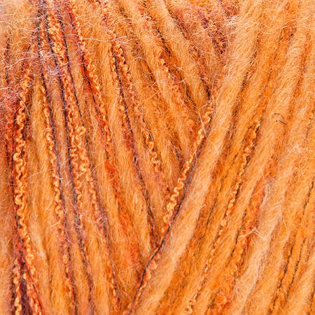 Vlněná pletací příze MarLen oranžový melír