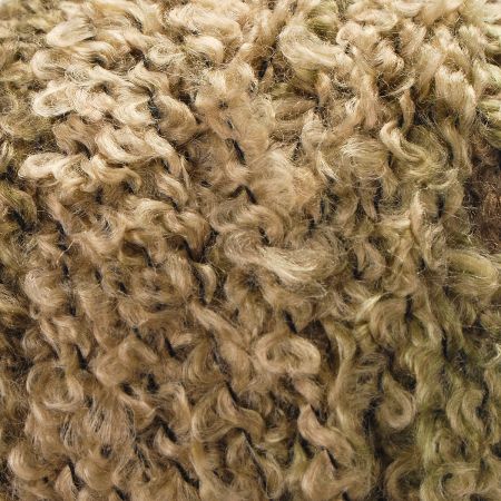 Směsová příze samovzorovací MarLen bukle zelenohnědá