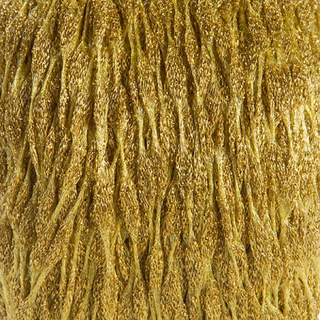Efektní přípletová pletací příze žlutozlatá MarLen