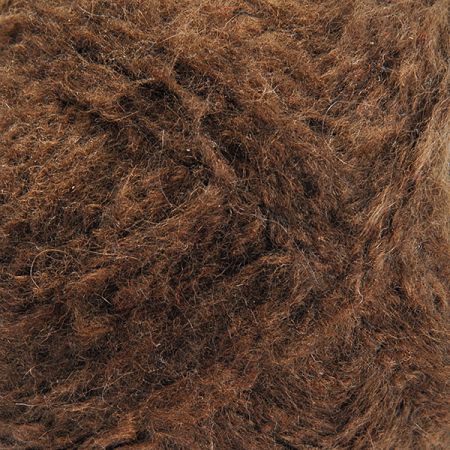 Pletací příze směs angora/vlna bukle hnědozelená