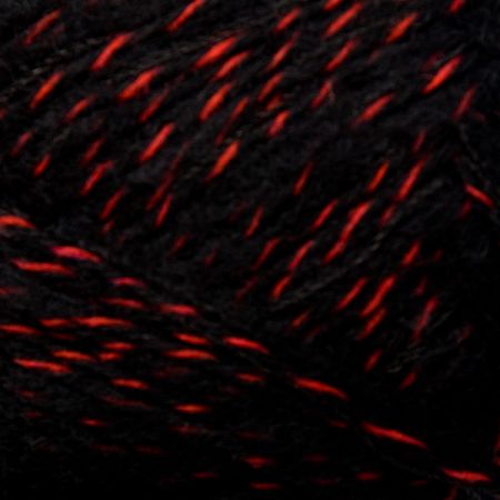 Příze Marlen vlna směs melír černo-červený