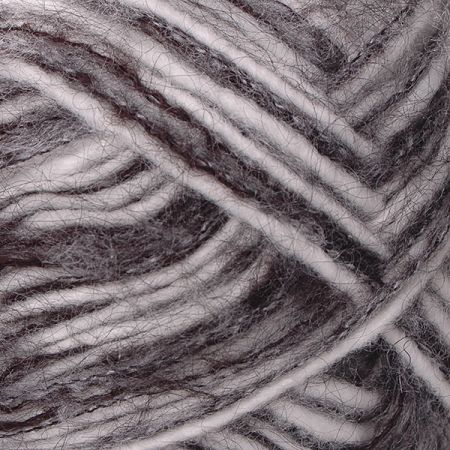 Vlněná pletací příze Marlen černobílý melír