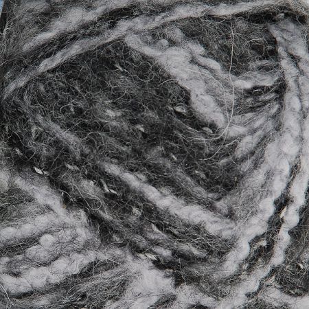 Směsová příze Marlen černošedý melír s buklé