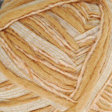 Efektní příze Marlen nestejná síla hnědý melír