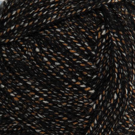 Vlněná pletací příze Marlen černý melír