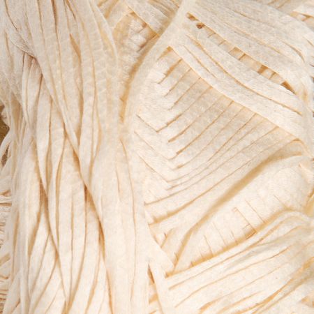 Bavlněná stužková pletací příze smetanovokrémová