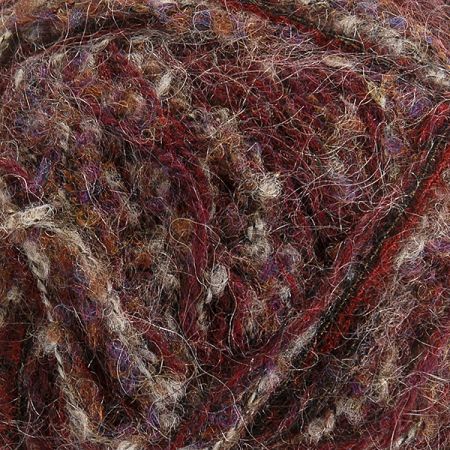 Směsová pletací příze melír vínová