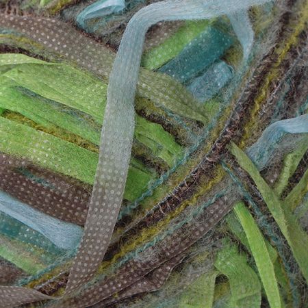 Vlněná pletací příze MarLen zelenohnědý melír