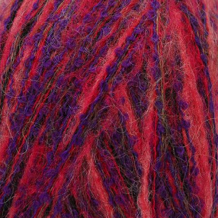 Mohérová pletací příze Marlen fialovorůžový melír