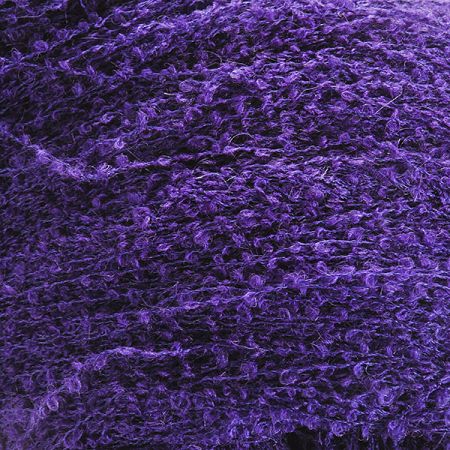 Směsová pletací příze jemné bukle přadeno modrofialová II.jakost