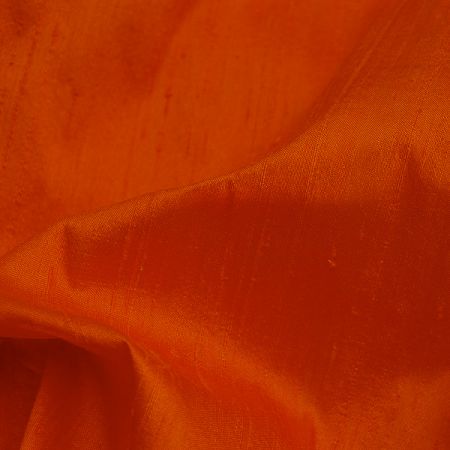 Šantung jednobarevný tm.oranžový