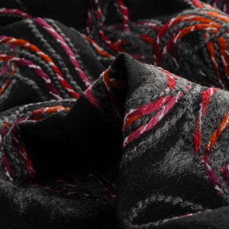 Kabátová látka se zatkanou přízí růžovošedá