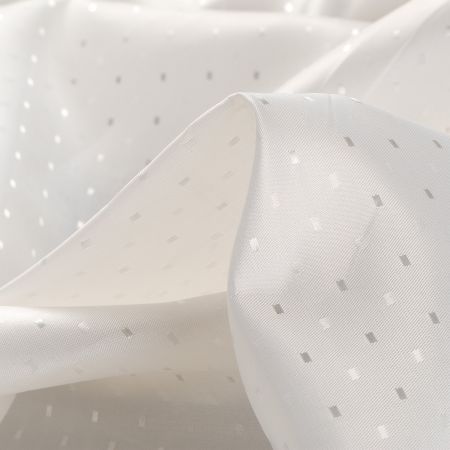 Podšívka žakárová kostky lomená bílá