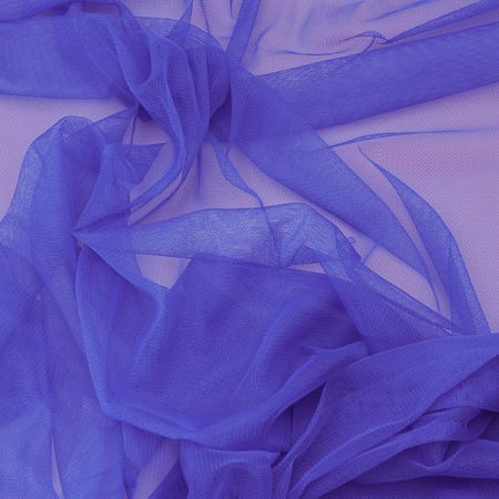 Tyl pružný jemný modrý
