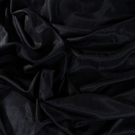 Žakárová látka vzor kostky černá