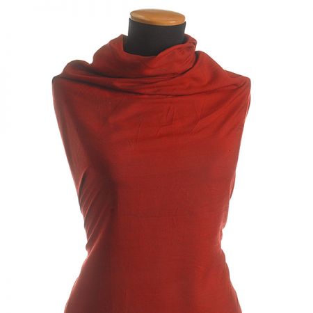 Šantung jednobarevný matný tm.červený