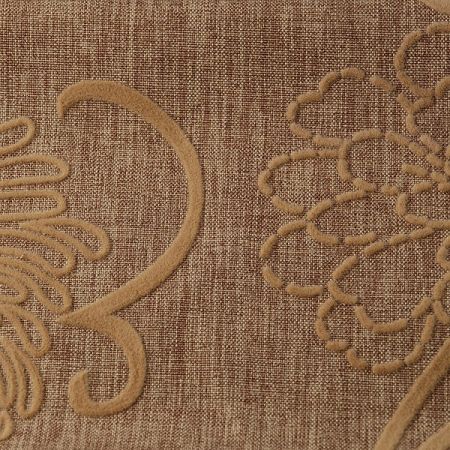 Linonovo Floral semišový flock