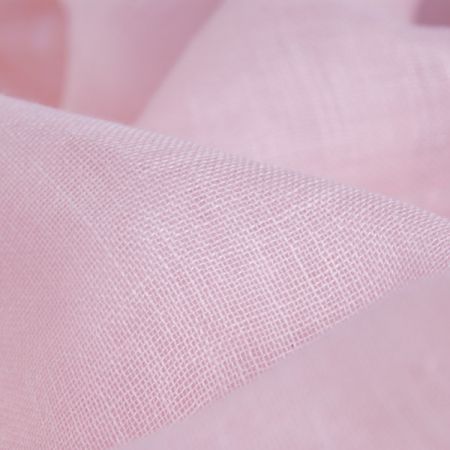 Len organtýn hladký růžový pastel