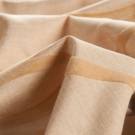 Linonovo Geometric beige semišový flock