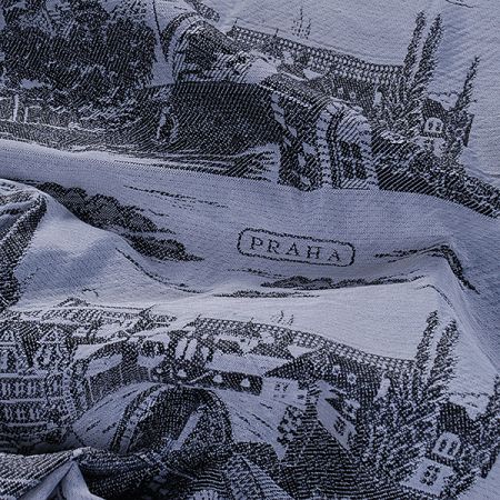 Panorama Praha  šedá/černá kupón 