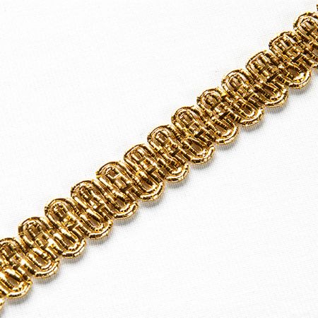 Prýmek leonský zlatý 15mm