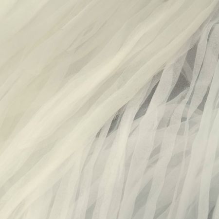 Organza plise smetanová