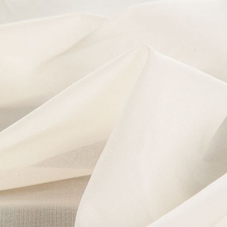 Organza pružná viskoza elastan smetanová