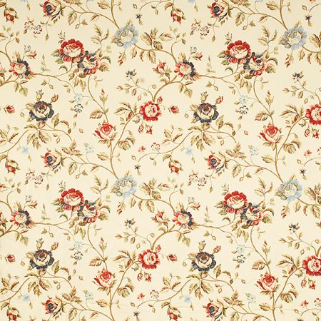 Dekorační žakárová látka velké květy růží