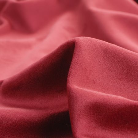 Sametová dekorační látka tmavě vínová