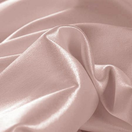 Nepružný jemný satén starorůžový