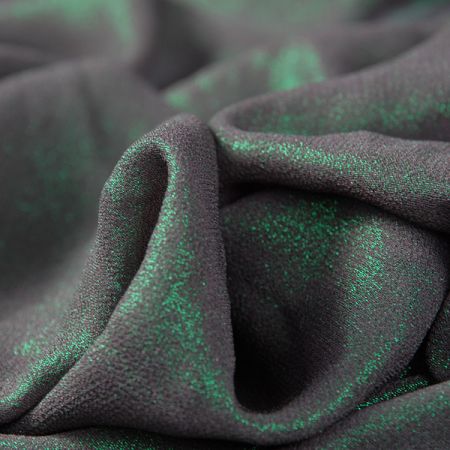 Lamé šifon metráž zelený 