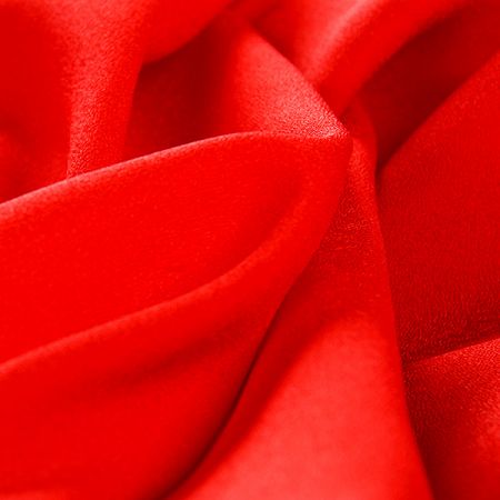Krepdešín imitace hedvábí červený