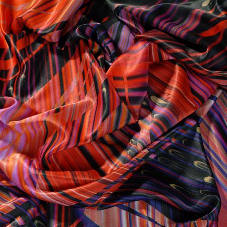 Satén abstraktní vzor fantazie barev fialovočervený