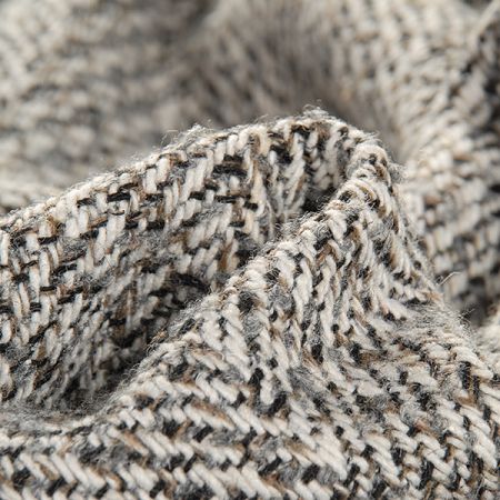 Kostýmová látka imitace ručně tkané metráže hnědošedá