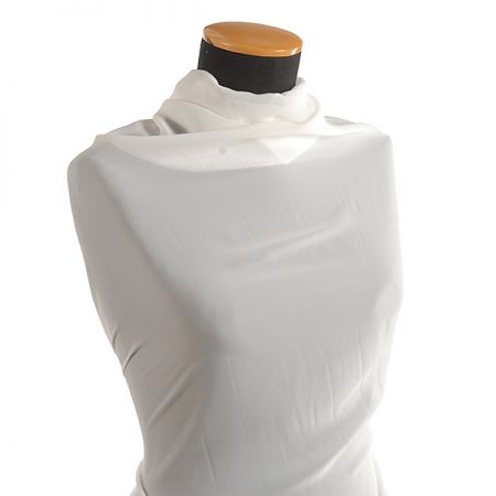 Žoržet jednobarevný hladký slonová kost