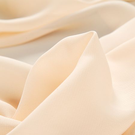 Žoržet jednobarevný hladký béžový