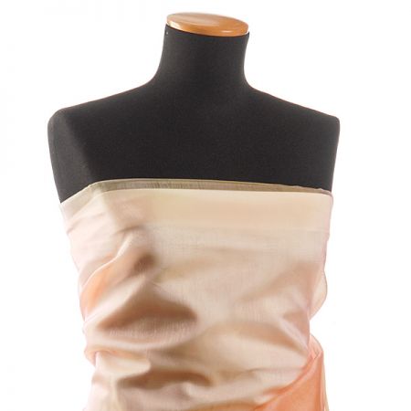 Organza šanžán růžovozlatý