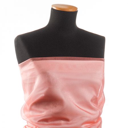 Organza jednobarevná růžová