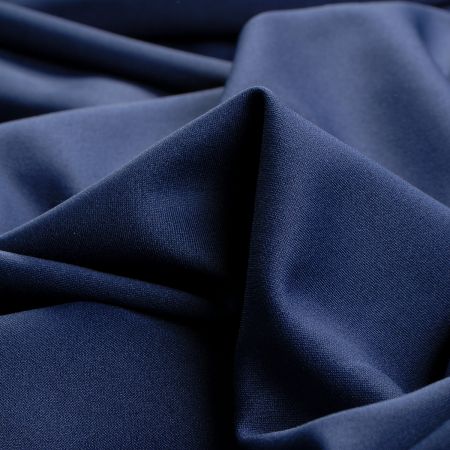 Pletenina úplet scuba crepe oboustranný tm.modrá/stř.modrá