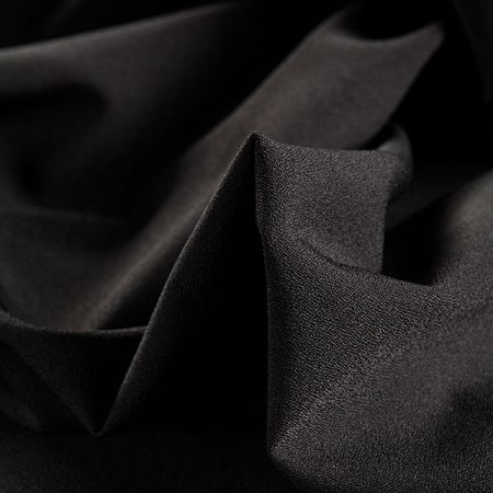 Žoržet kostýmový oboustranně pružný černé barvy