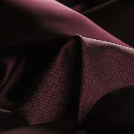 Satén taft pružný imitace hedvábí šanžán vínový