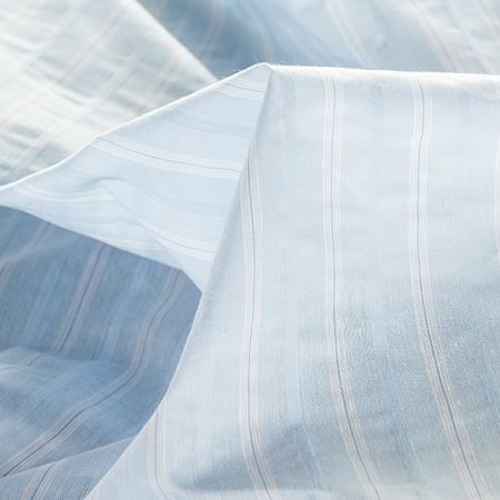 Bavlněný žakár etamín modrý