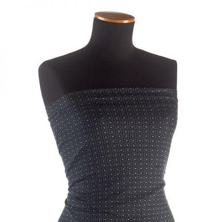 Úplet viskozový čtverečky modré II.jakost