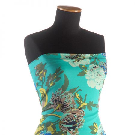 Úplet polyester pastelově zelený