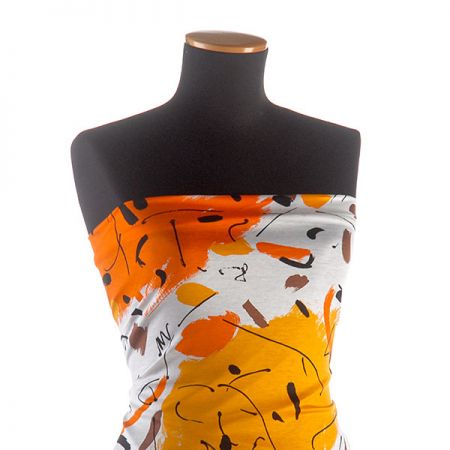 Úplet bavlněný okrová oranžová