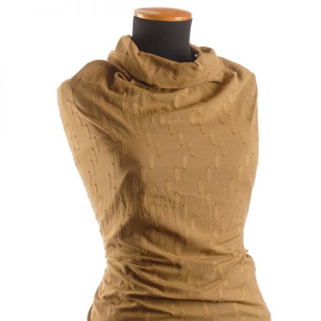 Bavlněný etamín žakár ovál