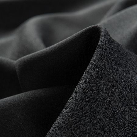 Žoržet šatový oboustranně pružný černý