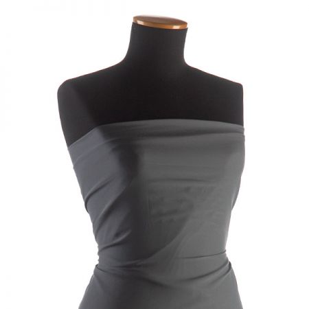 Krepdešín imitace hedvábí šedý