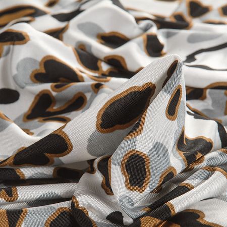 Úplet  zvířecí vzor černohnědošedý II. jakost